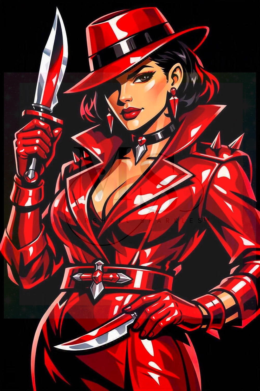 Crimson Cutlass (red Liquorice) © 60x90