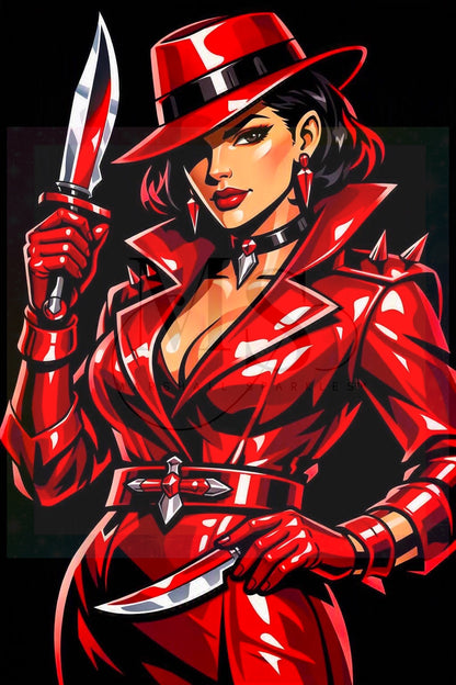 Crimson Cutlass (red Liquorice) © 60x90
