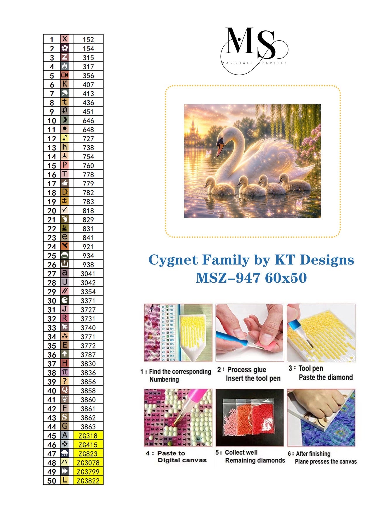 Cygnet Family © 60x50 by KT Designs