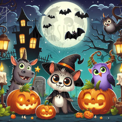 Halloween Crew © 50x50 (print to order)