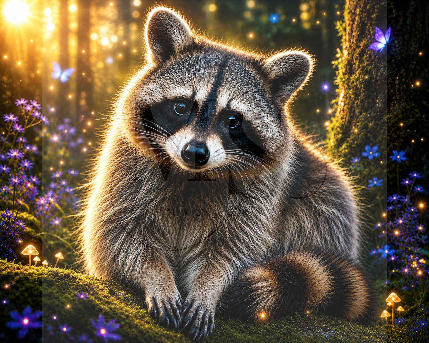 Woodland Mischief © 60x50 by KT Designs