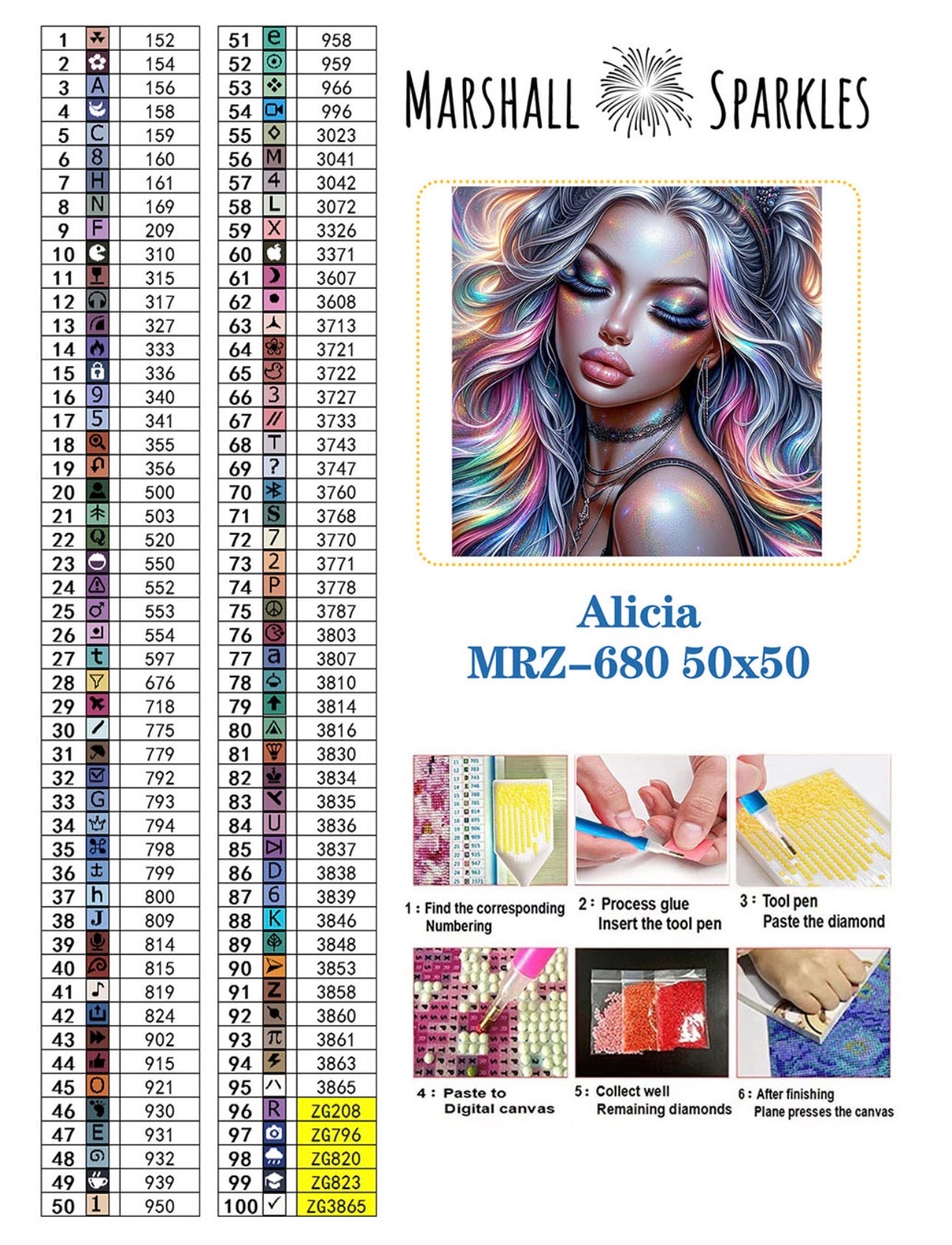 February Alicia © 50x50 Round Fairy drill