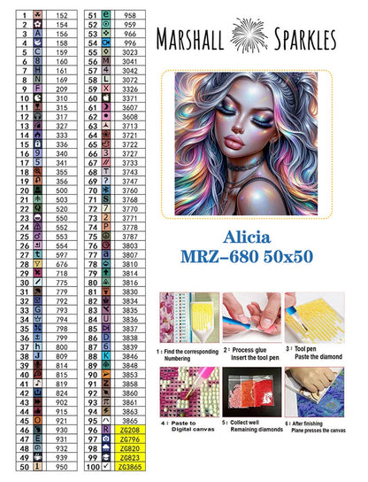 February Alicia © 50x50 Round Fairy drill