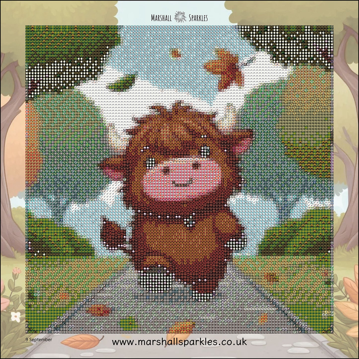 12 Months of Highland Cows © 30x30 free birthday canvas