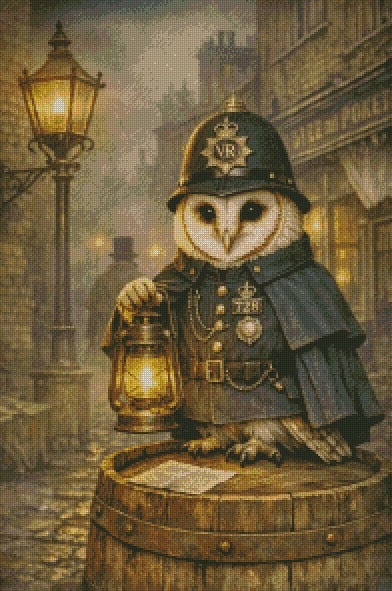 Owl Be Watching You, Whitechapel © 50x75 by NAT Art Creations