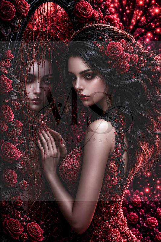 Crimson Enchantress © 60x90 by CrazyLoneWolf