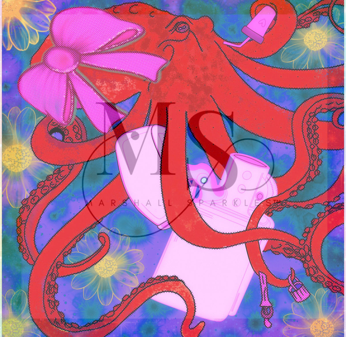 Treasure Collection (Hand Drawn) © 60x60 by Rachel Diamond
