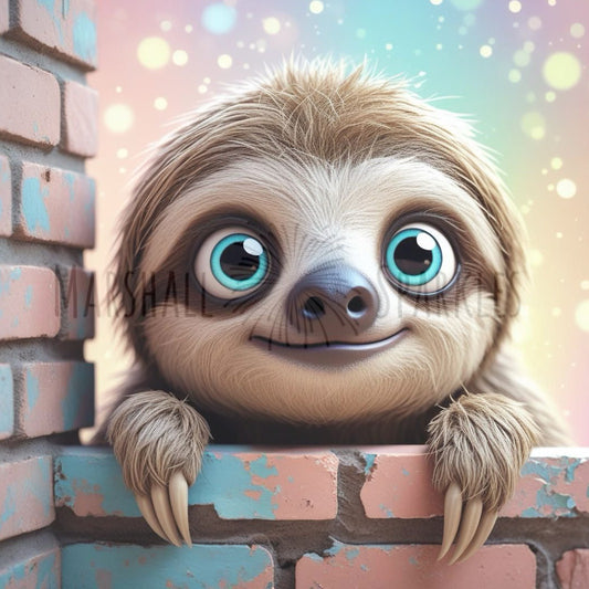 Sloth © 35x35 (stocked item)