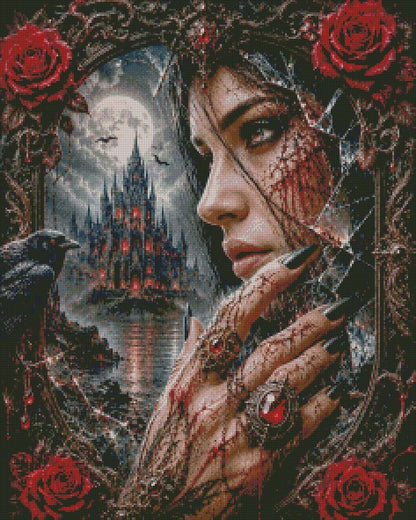 Moonlit Gothic Rose © 60x75 by CrazyLoneWolf