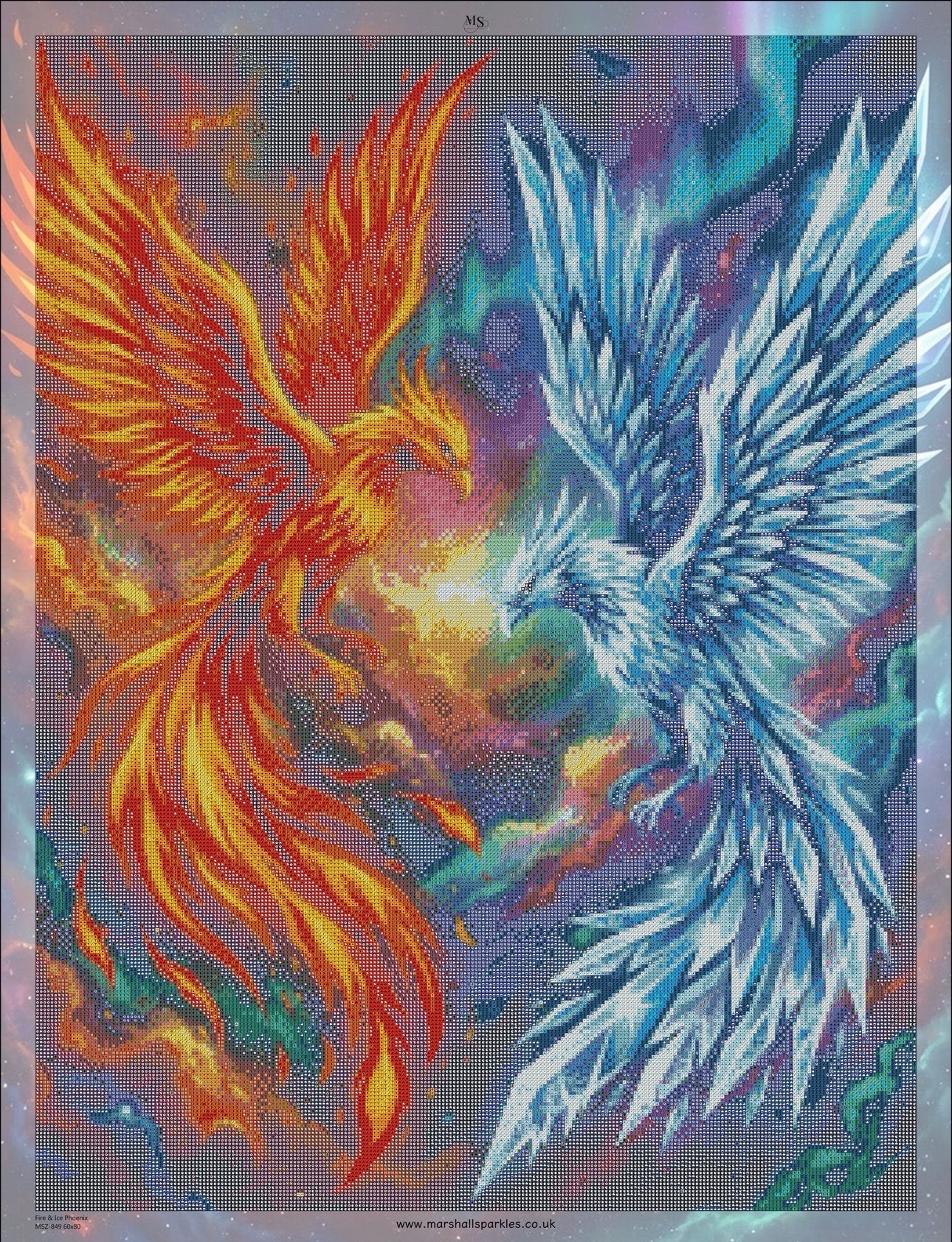 Fire & Ice Phoenix © 60x80