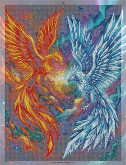 Fire & Ice Phoenix © 60x80