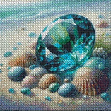 March/Aquamarine - Diamond © 40x40