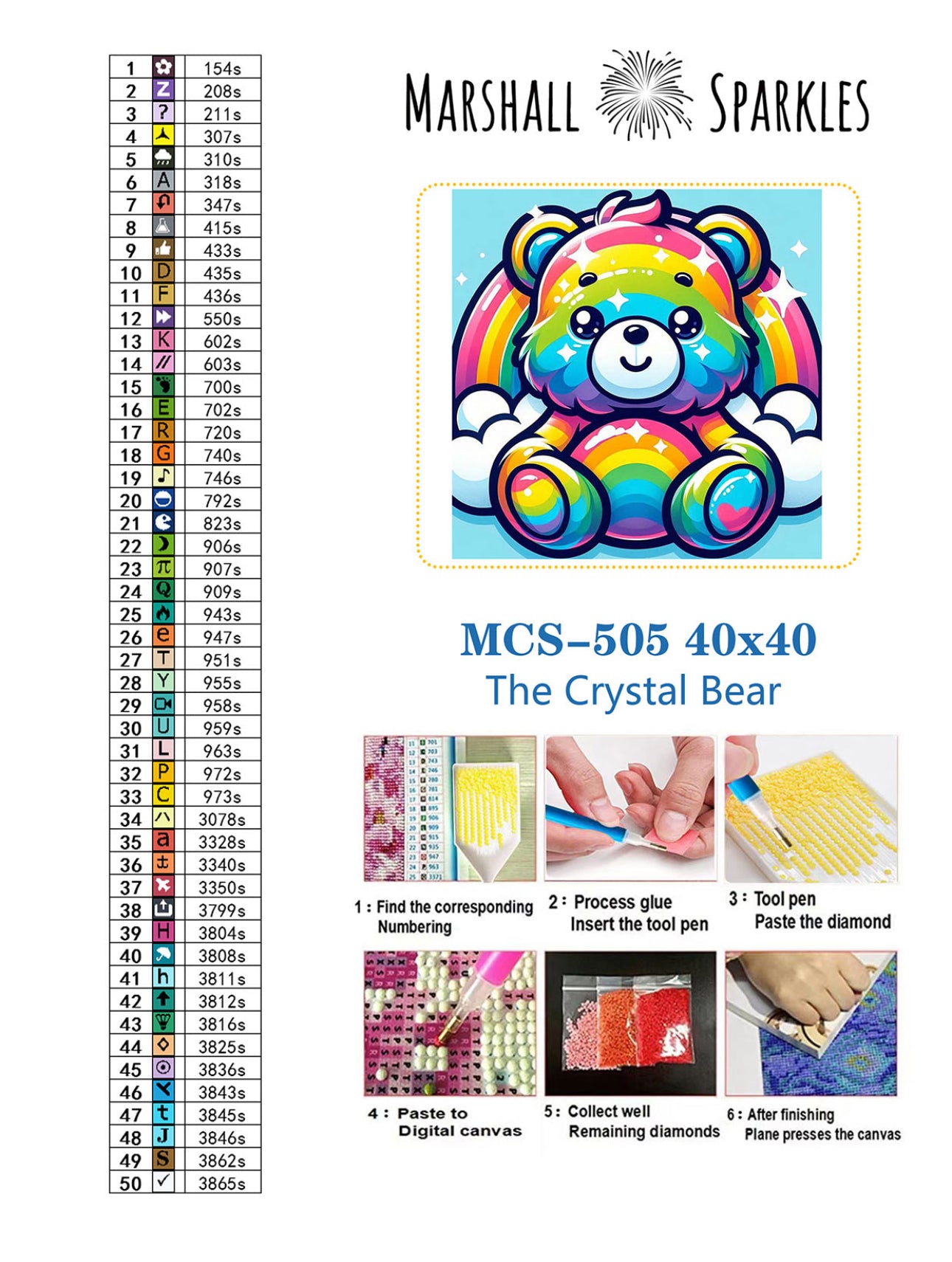 The Crystal Bear © Square FULL CRYSTAL 40x40