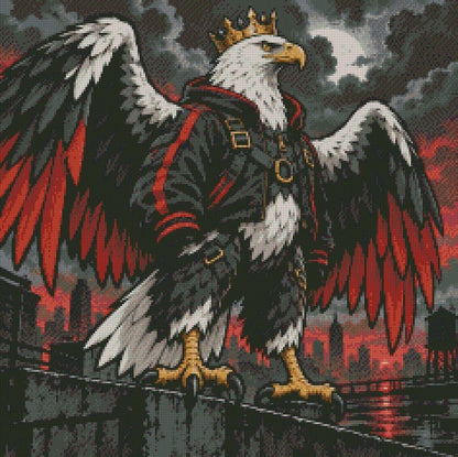CROWNED EAGLE © 60x60 by CrazyLone Wolf
