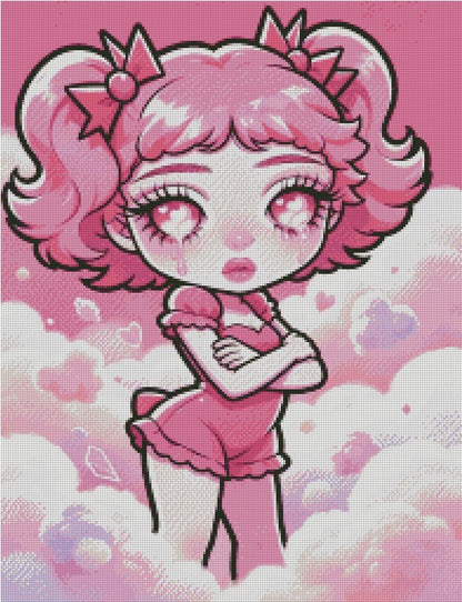Cherry-Belle  © 50x65 with Neon Drills