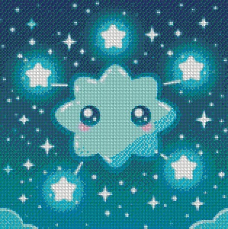 December/Turquoise - Constellation © 40x40