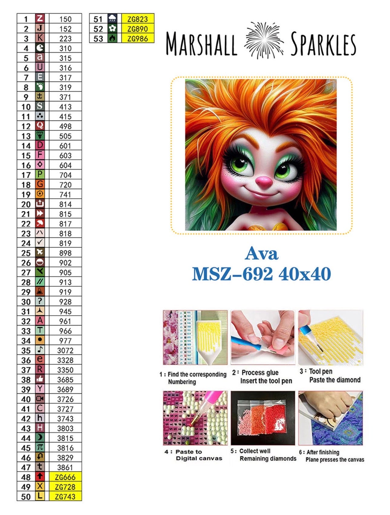 April Ava © 40x40 Square Fairy Drills