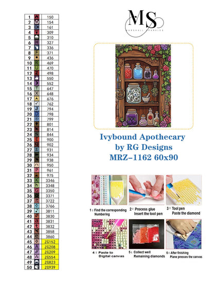 Ivybound Apothecary © 60x90 by RG Designs