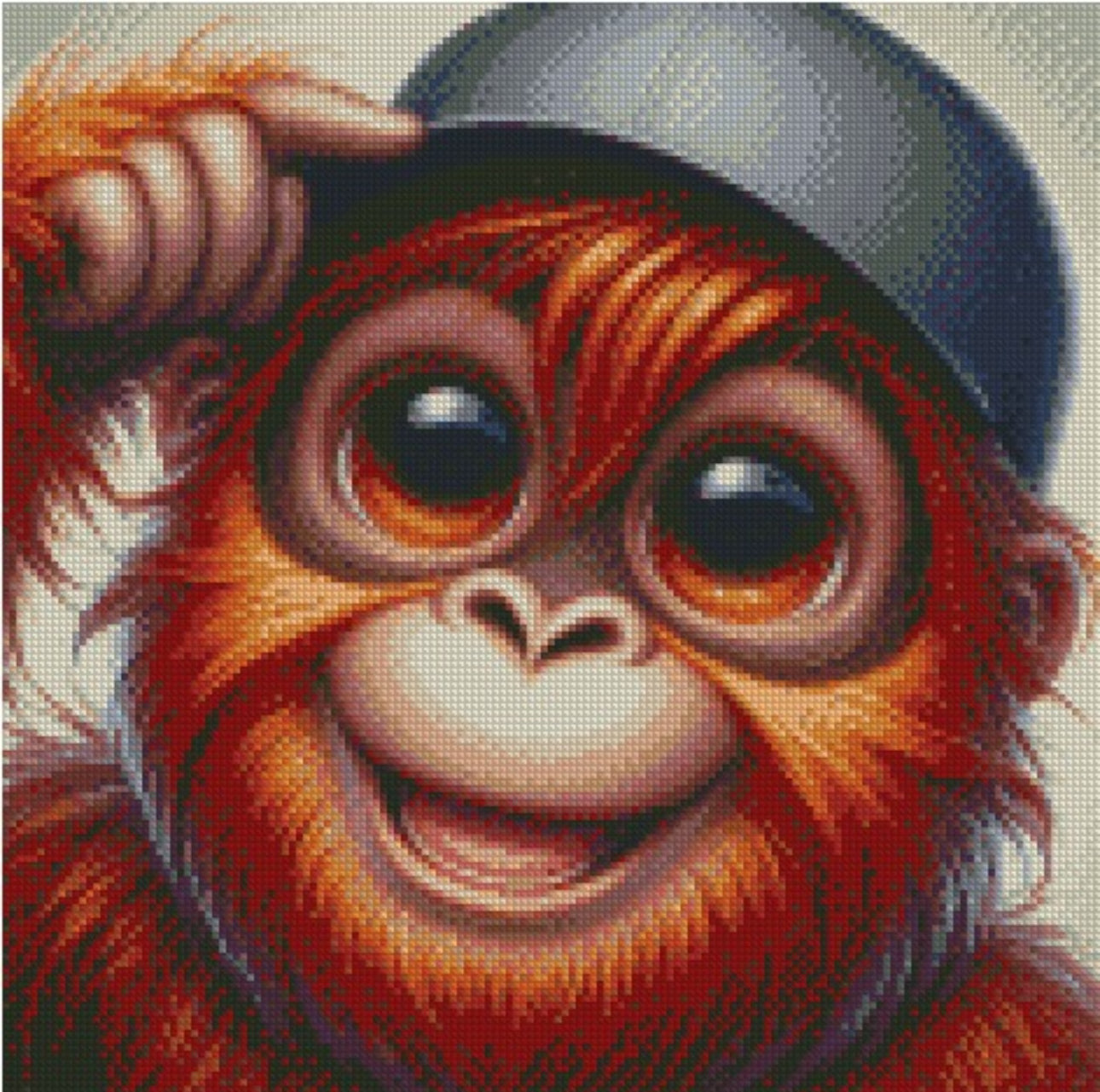 Cap Crew - Orangutan © 40x40 - (print to order)