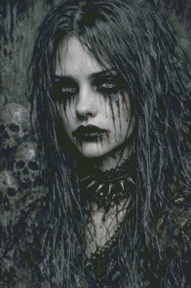 Portrait of a Haunted Soul © 50x75 by NAT Art Creations