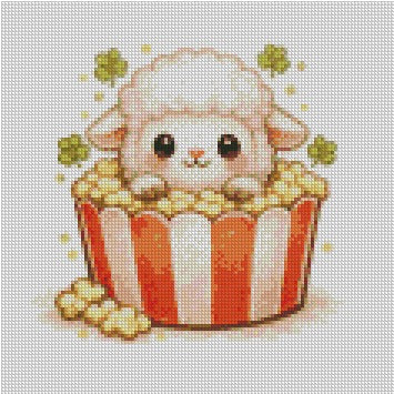 12 Months of Animal Popcorn © 30x30 (12 canvas + free birthday canvas)