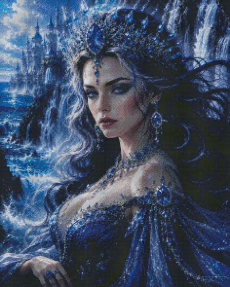 The Sapphire Queen © 60x75 by CrazyLoneWolf
