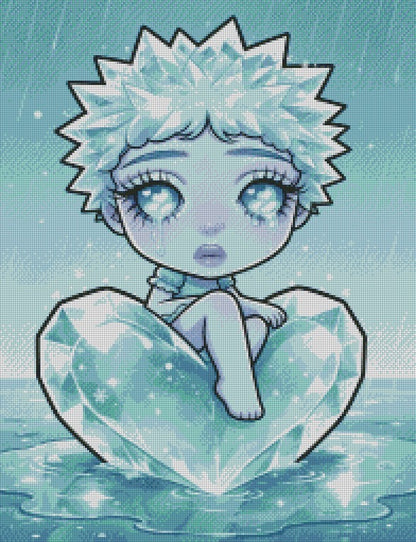 Glacielle Heartshard © 50x65 with Neon Drills