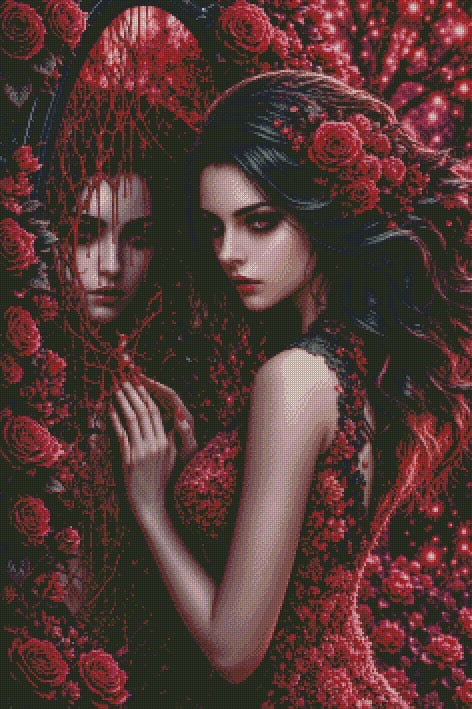 Crimson Enchantress © 60x90 by CrazyLoneWolf