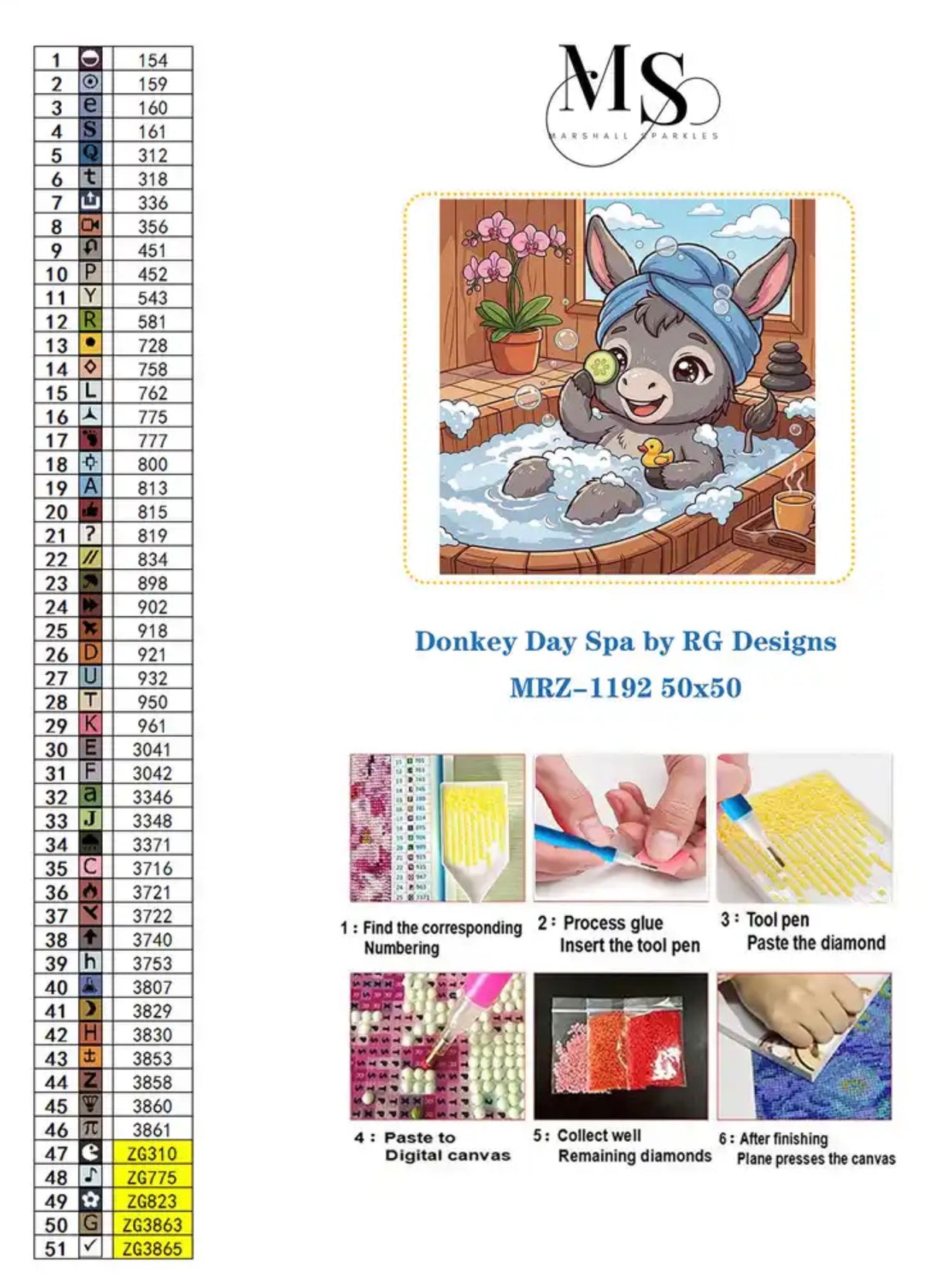 Donkey Day Spa © 50x50 by RG Designs