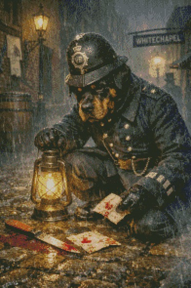 Constable Piper and the Midnight Mystery © 50x75 by NAT Art Creations