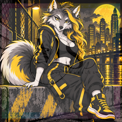 Luna Wolf © 60x60 by CrazyLone Wolf