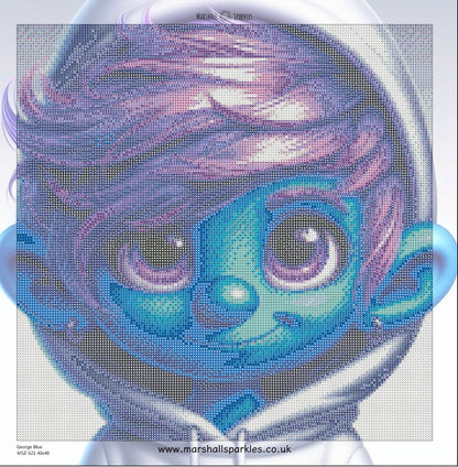 George Blue © 40x40 (print to order)