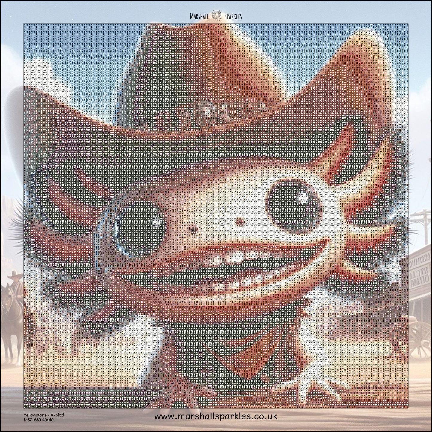 February Yellowstone - Axolotl © 40x40 Square Fairy Drill