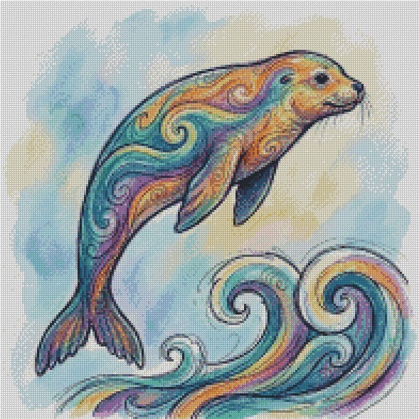 Fire & Ice Seal © 50x50