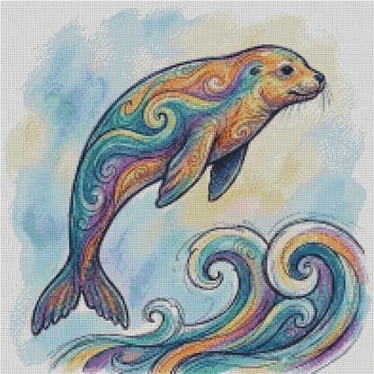 Fire & Ice Seal © 50x50