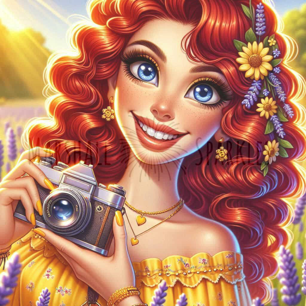 Lavender © 50x50 with fairy by Katie Mayo-Jackson