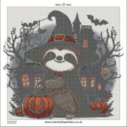 The Witchy Sloth © 40x40 (stocked item)