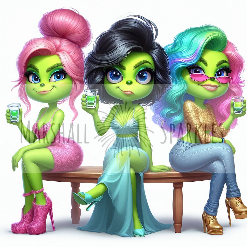 Sassy Club Babes © 50x50 (print to order)