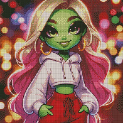 February Dori © 50x50 Round Fairy Drill