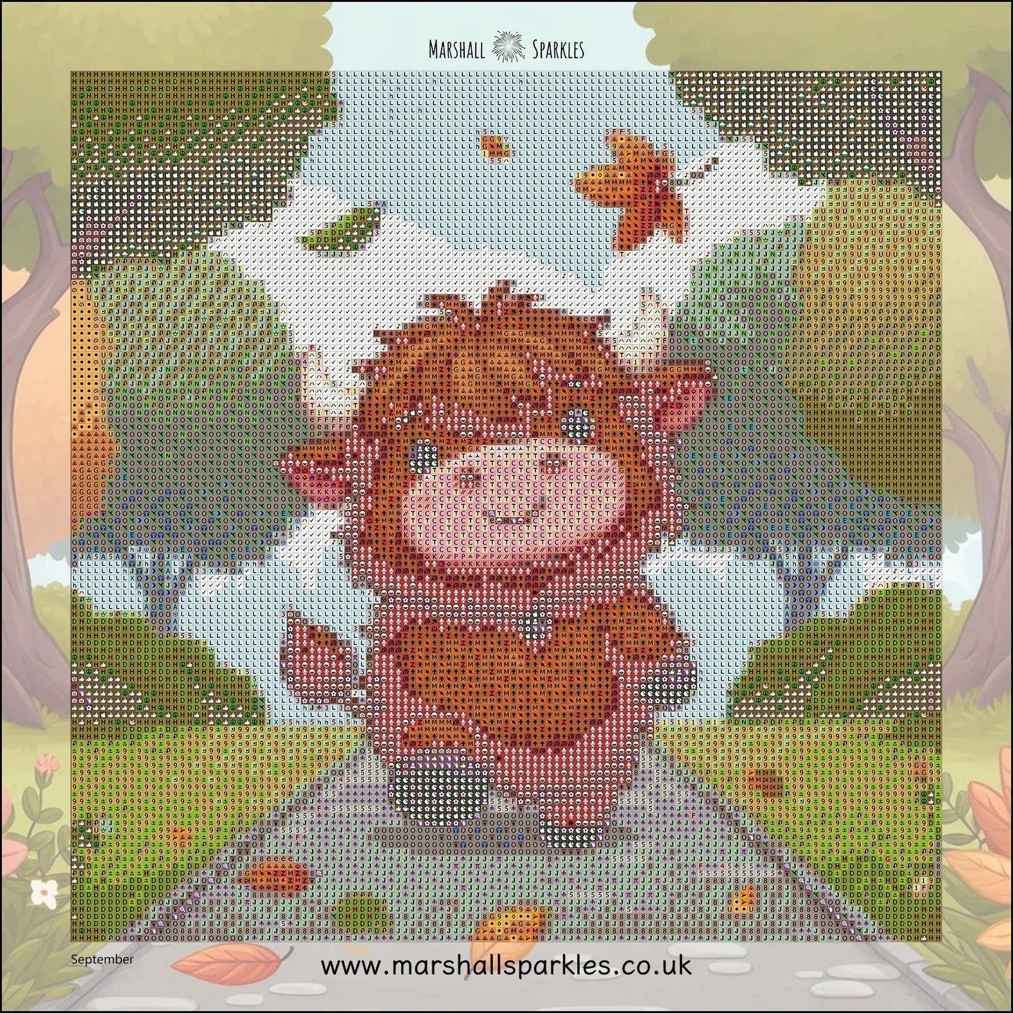 12 Months of Highland Cows © 30x30 free birthday canvas