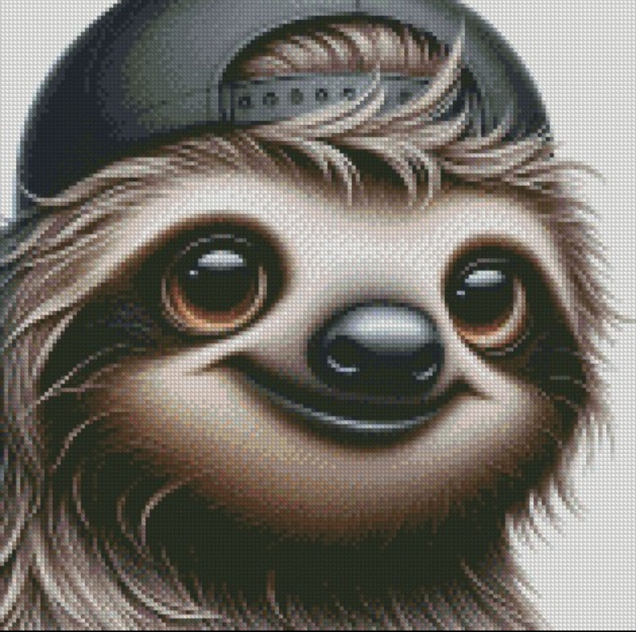 Cap Crew - Sloth © 40x40 - (print to order)