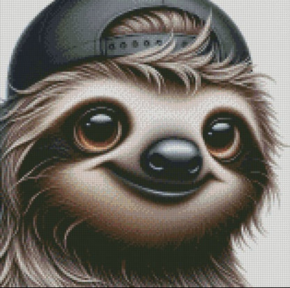 Cap Crew - Sloth © 40x40 - (print to order)