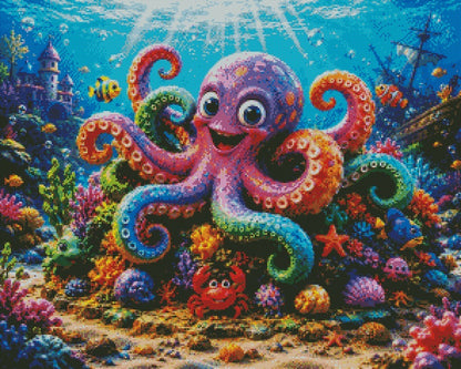 Rainbow Reef Octopus © 75x60 by CrazyLoneWolf