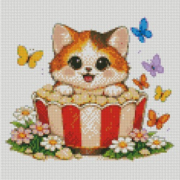 12 Months of Animal Popcorn © 30x30 (12 canvas + free birthday canvas)