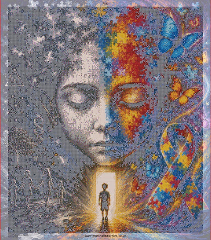 Beyond The Spectrum © 60x70 by KT Designs