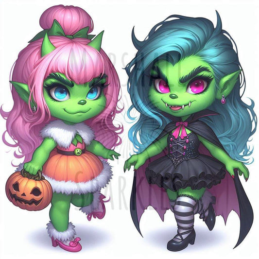 Halloween Twins ©  50x50