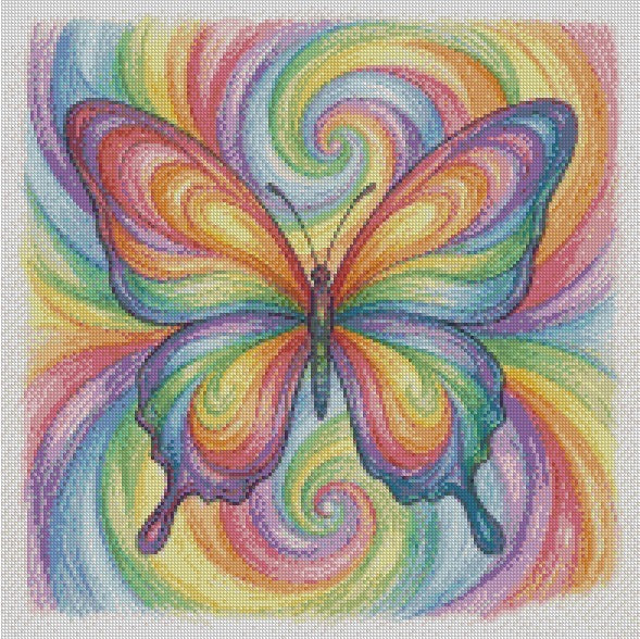 Fire & Ice Butterfly © 50x50