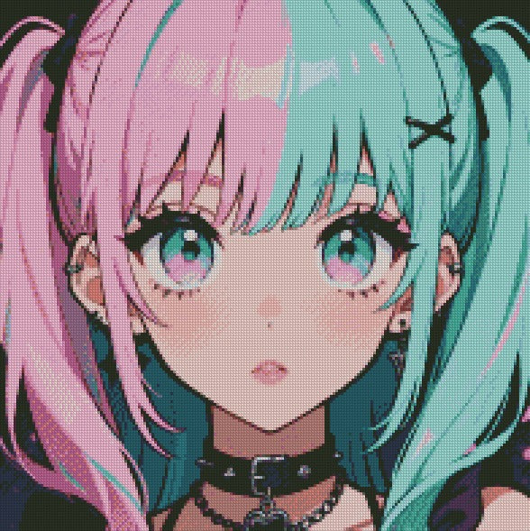 Pastel Goth Charm © 50x50