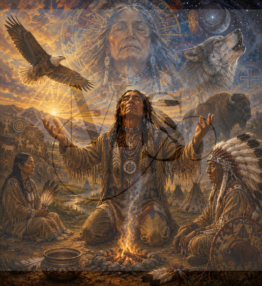 The Spirit of the Ancestors © 60x60 by KT Designs