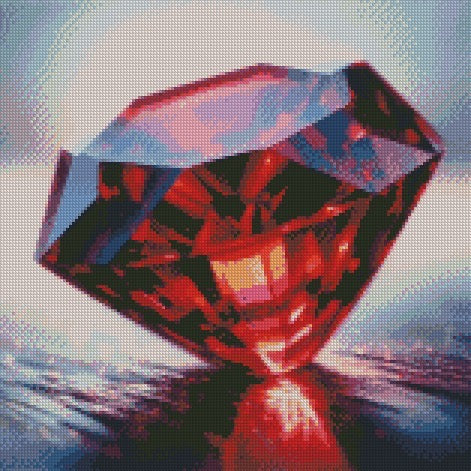 January/Garnet - Diamond © 40x40
